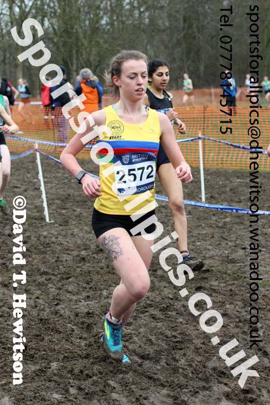 Womens under-20s Inter Counties Cross Country, Prestwold Hall, Loughborough. Photo: David T. Hewitson/Sports for All Pics